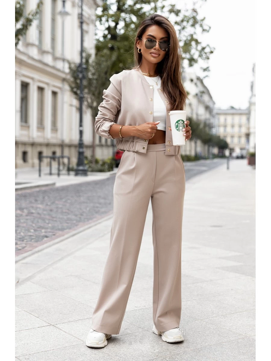 Pantalon beige orders mujer