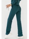 Zielone spodnie dresowe z przeszyciami lamia