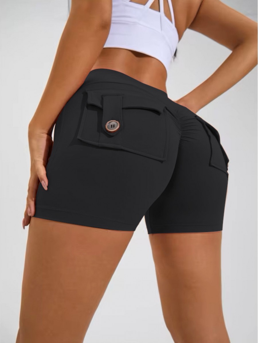 Push up women's shaping shorts black...