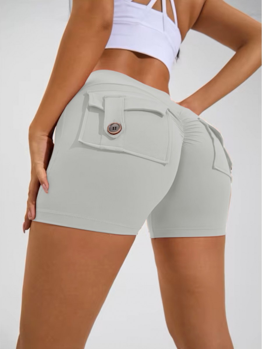 Push up women's shaping shorts cream...