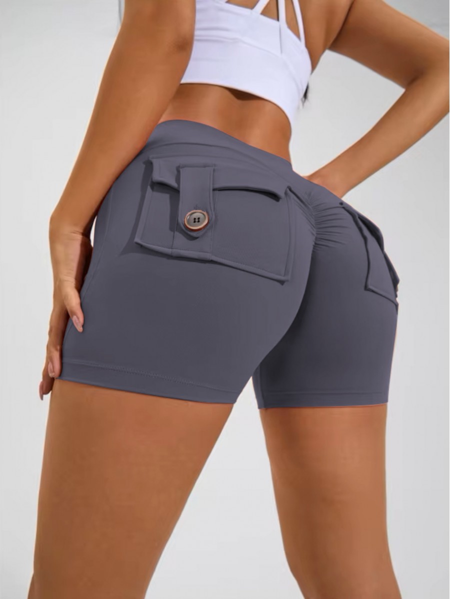 Push up women's shaping shorts grey...