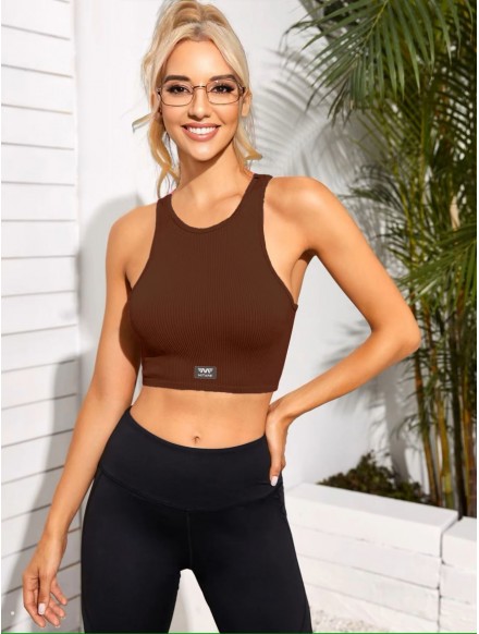 Top marrón MINIMALISTA K134... 2