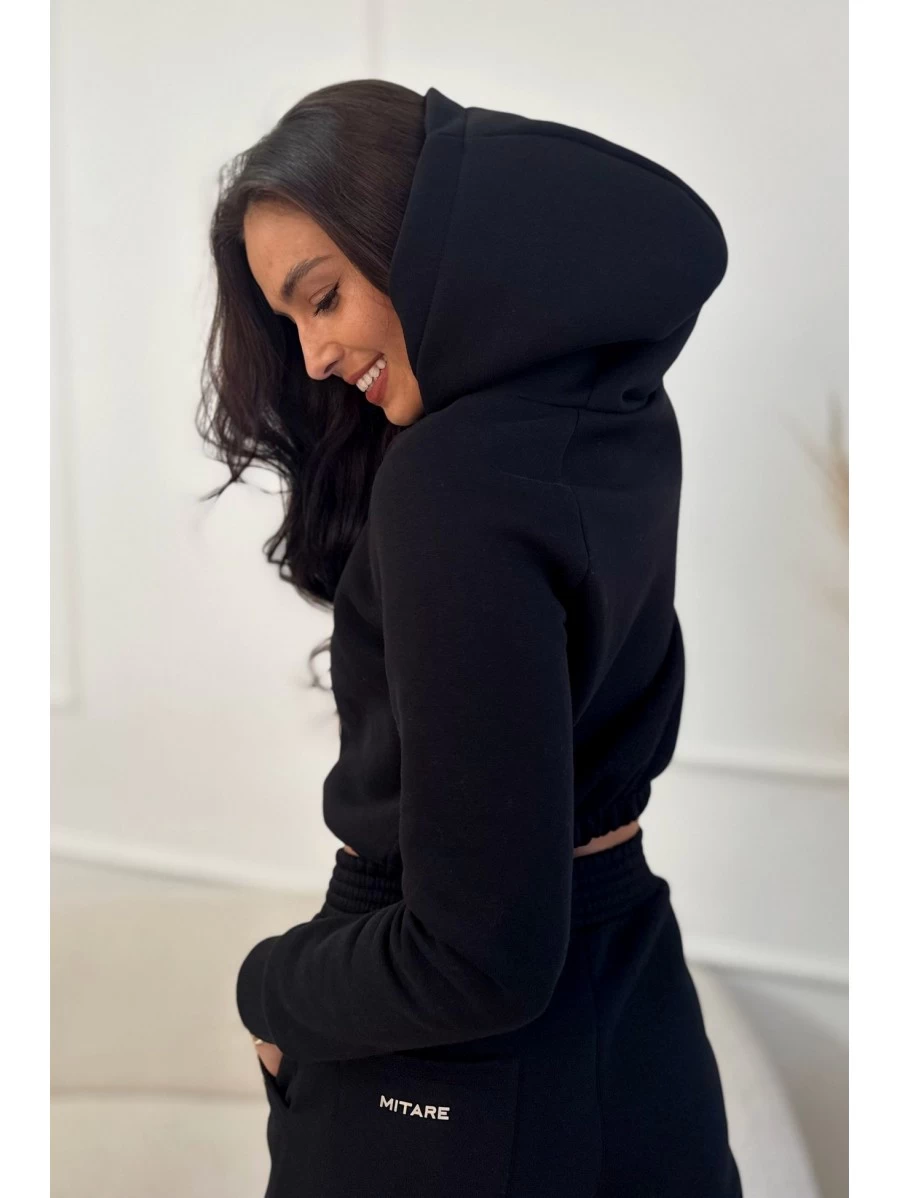 Women's tracksuit black ELEGANCE FIT K135 MITARE Color Black Size XS/S