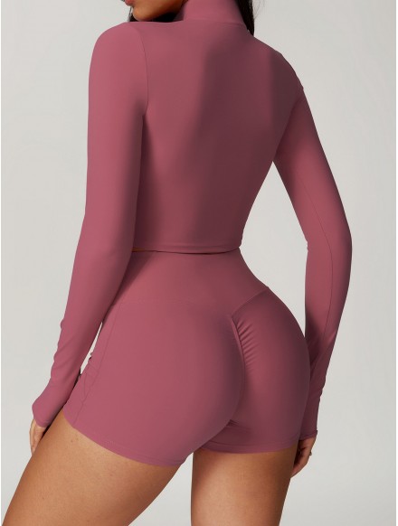 Sweat-shirt mauve femme... 2