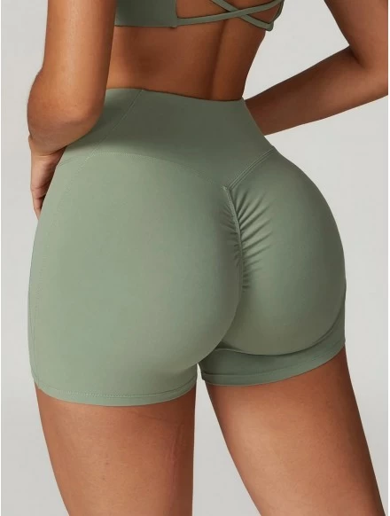 Short PUSH UP olive femme...