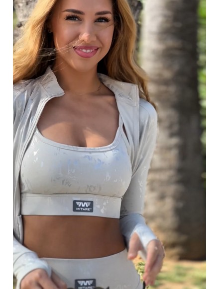 Reggiseno sportivo beige... 2