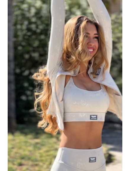 Reggiseno sportivo beige...
