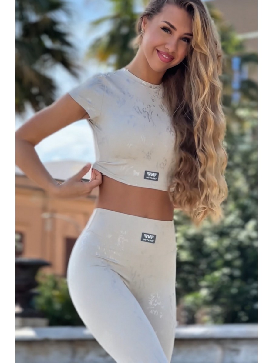 Camiseta beige para mujer EXCLUSIVE...