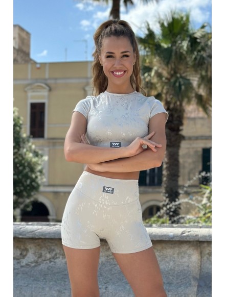 Women's beige shorts PUSH...