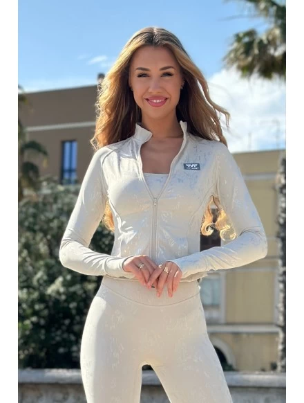 Sweat-shirt beige femme...