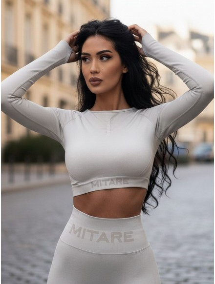 Crop top bezszwowy PUSH UP...