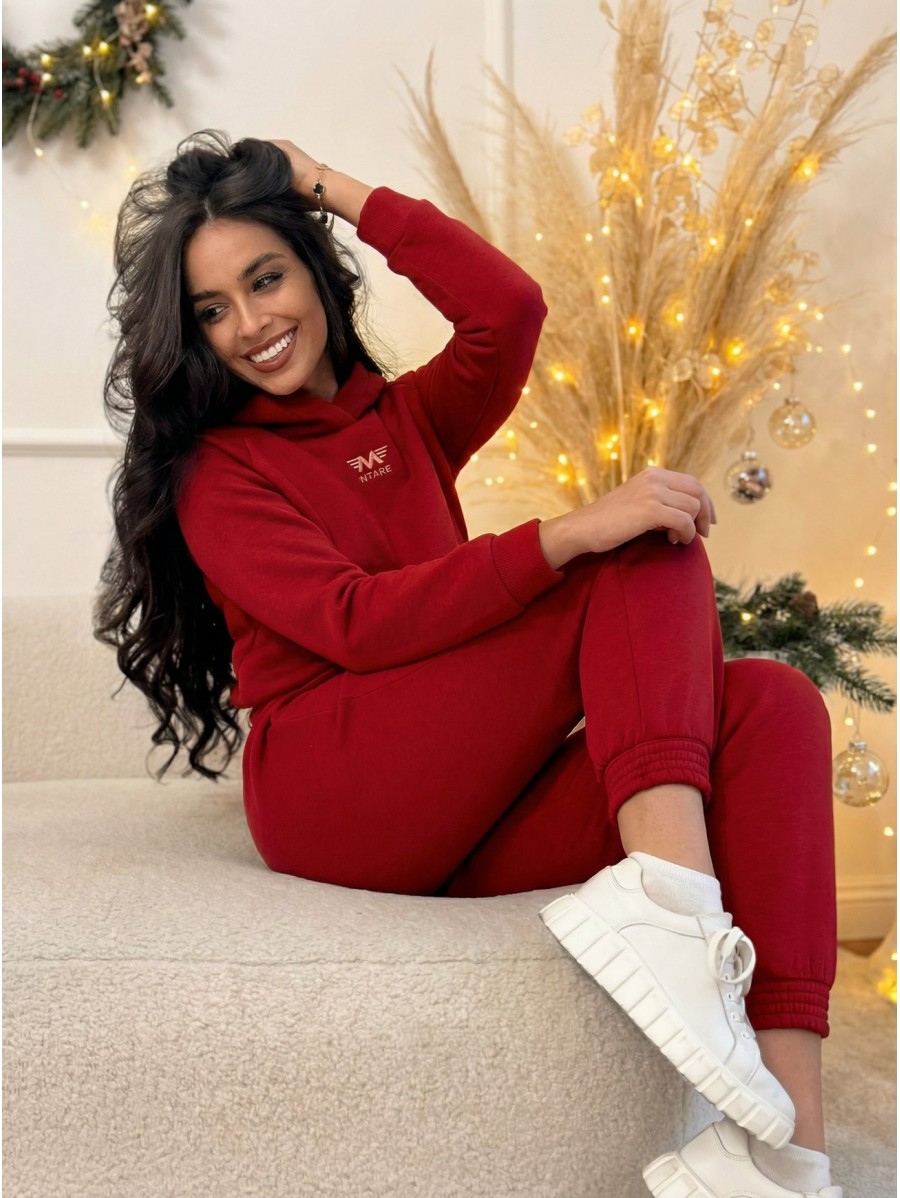 Women's tracksuit red ELEGANCE FIT...