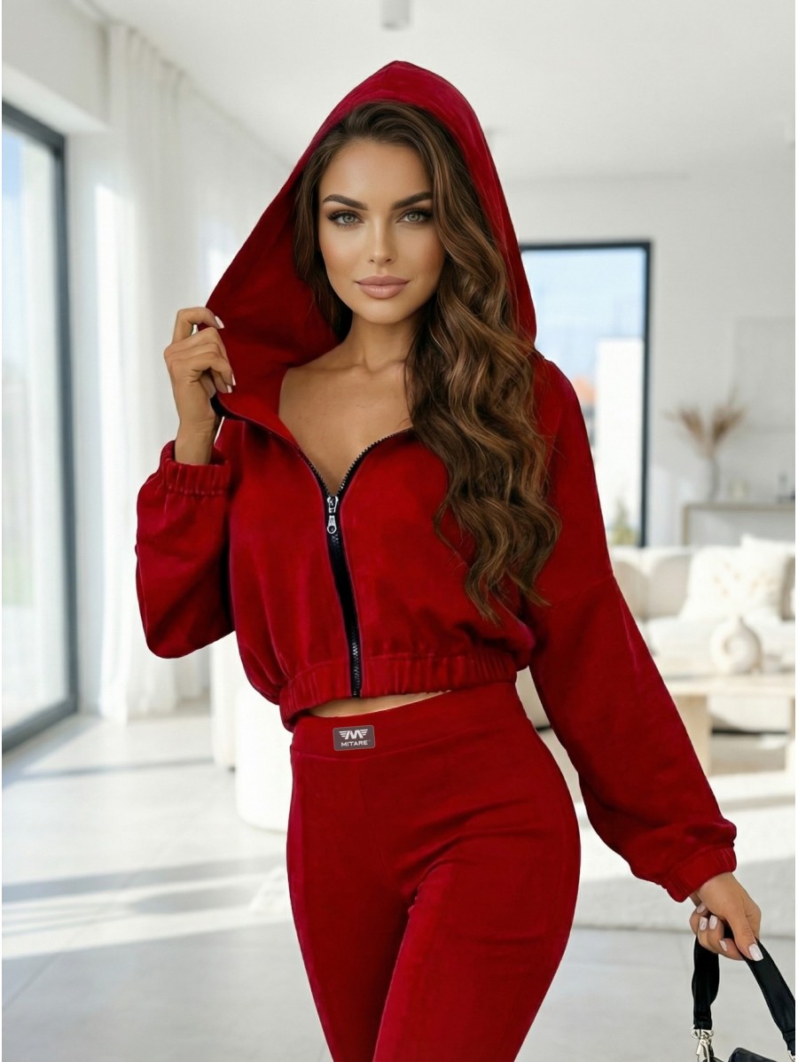 Women's tracksuit red CITY GLOW K150...
