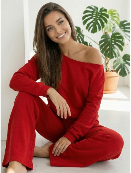 Conjunto mujer rojo CREAMY...