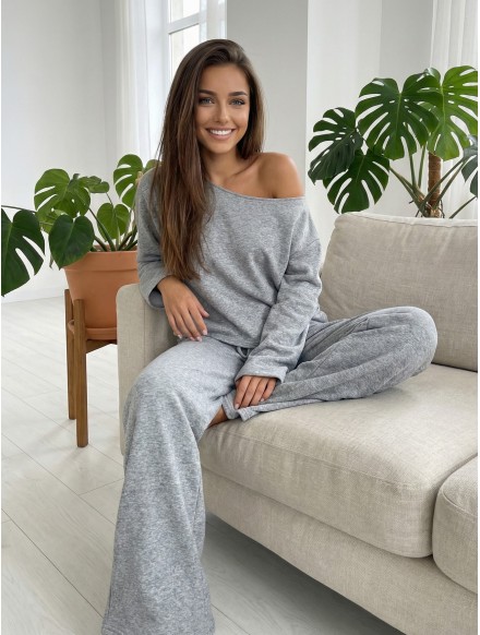 Womens grey melange set...