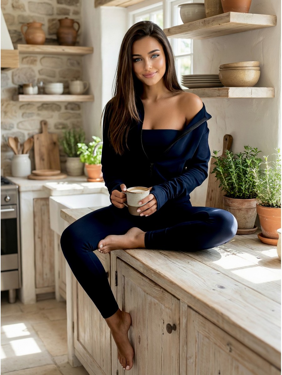 Ensemble femme bleu marine 3en1 PURE...