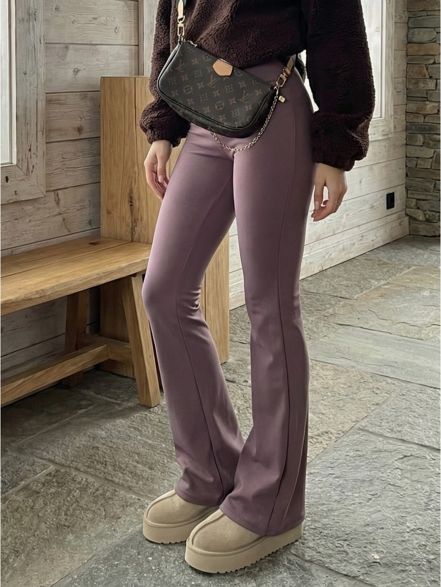 Womens trousers mocca SOFT ELEGANCE...