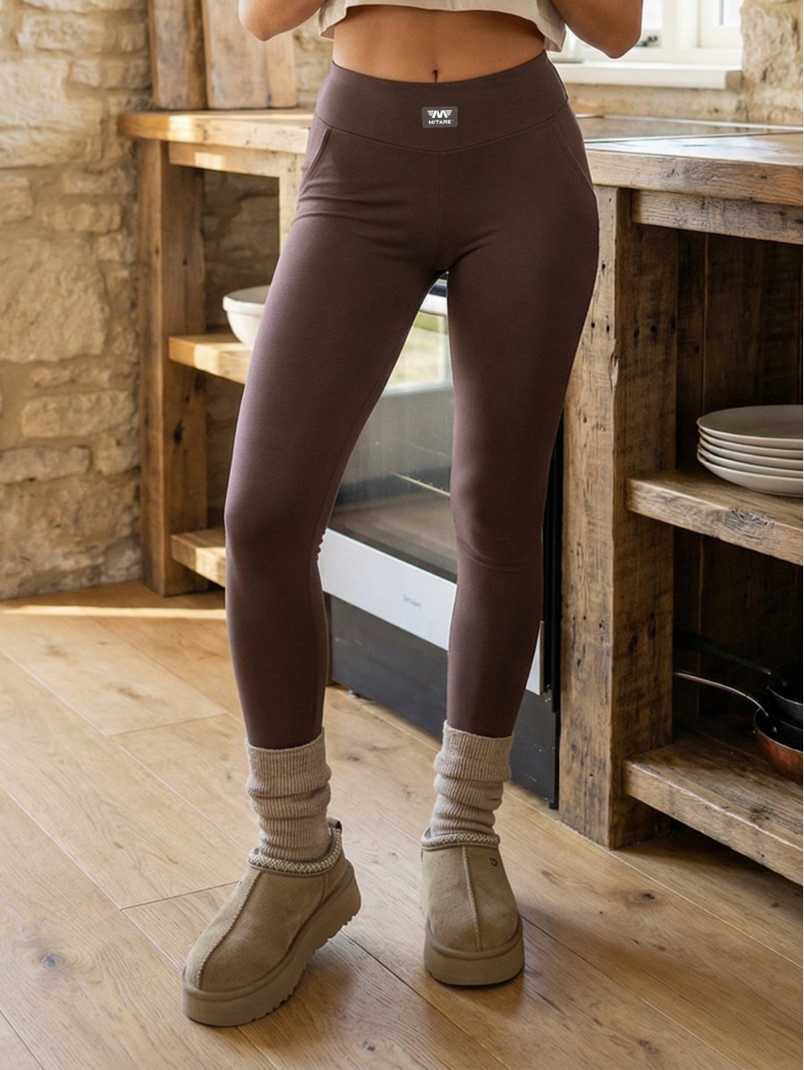 Damen Leggings mocca SECOND SKIN K157...