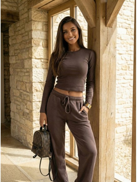 Womens mocca tracksuit PURE...