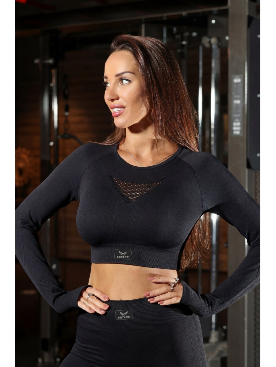 Crop top HYPNOTIZE K129 nero MITARE