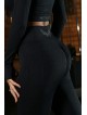 Legginsy damskie modelujące wyszczuplające czarne PUSH UP MAX ANGEL PRO K001APRO - tył