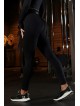 Legginsy damskie czarne PUSH UP - tył