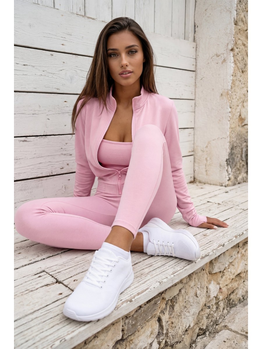 Womens pastel pink tracksuit 3in1...