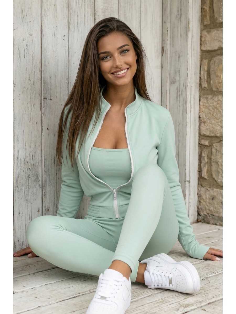 Tuta donna verde pistacchio 3in1 PURE...