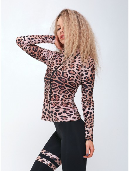 Sweatshirt FIT K046 leopard...