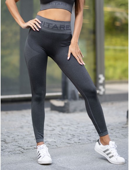 Seamless leggings AWAKE K017 dark grey MITARE