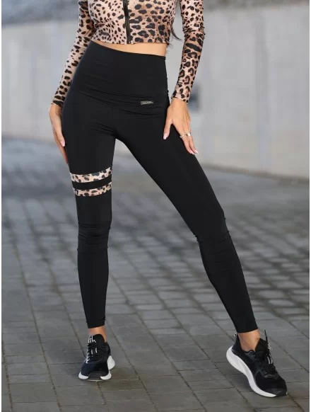 Leggings STRIPES K044 leopard MITARE