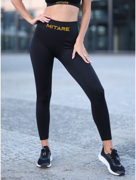 Legging sans couture VIGOR K008 logo doré MITARE YOGA