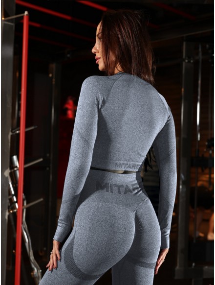 Crop top bezszwowy PUSH UP... 2