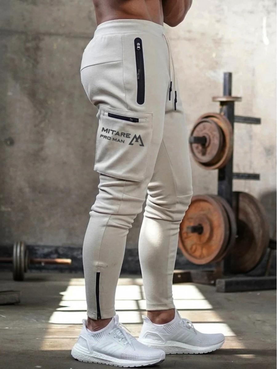 Pantalones de chándal K102 gris claro MITARE PRO MAN Tamaño M Color Gris  claro