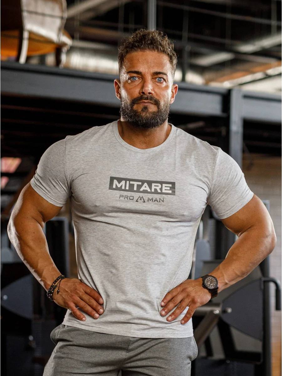 T-shirt K093 gray MITARE PRO MAN
