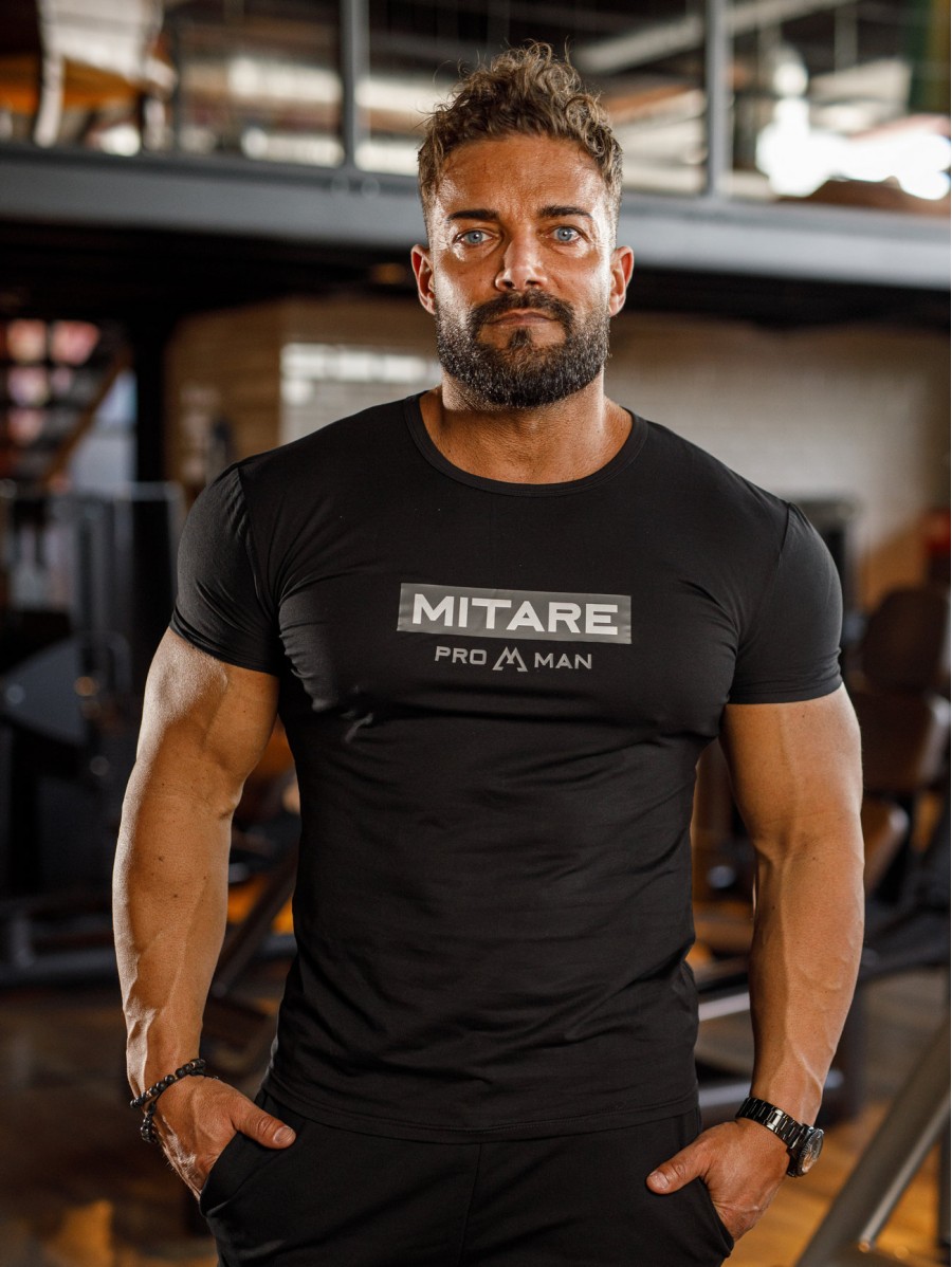 T-shirt K093 black MITARE PRO MAN