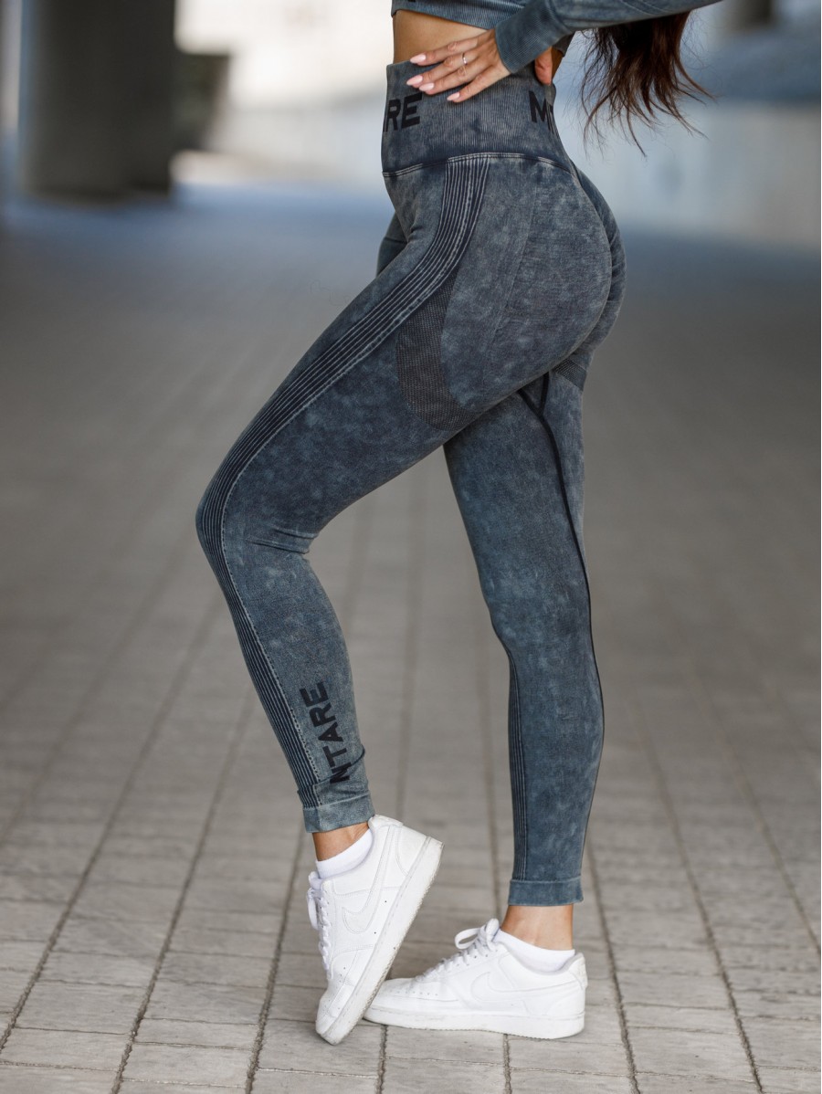 Seamless leggings PUSH UP MAX MARBLE...