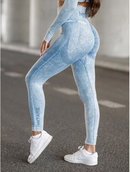 Legging sans couture PUSH UP MAX MARBLE K111 blue jeans MITARE