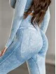 Shaping slimming leggings PUSH UP MAX MARBLE K111A blue jeans MITARE Size  XS Color Blue jeans