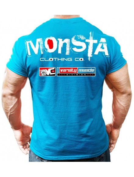 T-shirt męski M034 Blue MONSTA