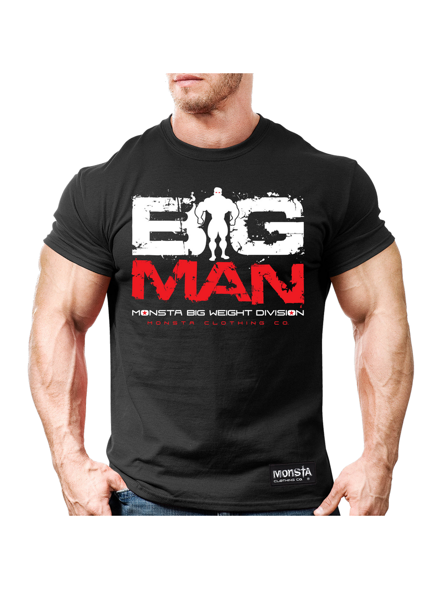 T-shirt męski Big Man M060 Black MONSTA