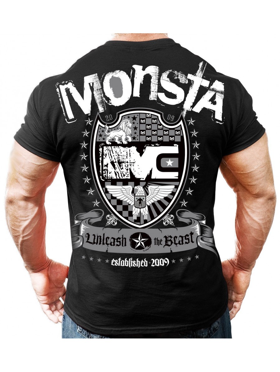 T-shirt męski M017 Black MONSTA