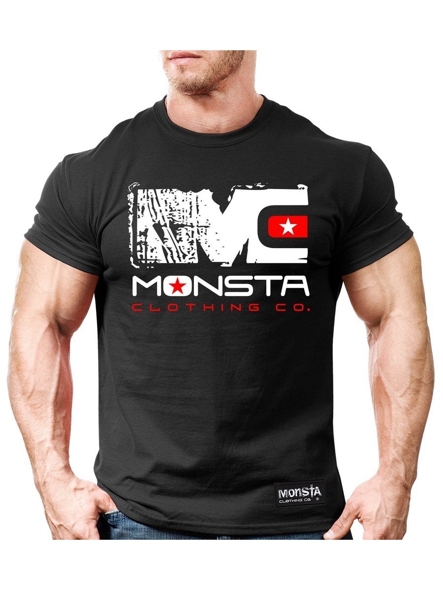 T-shirt męski M108 Black MONSTA